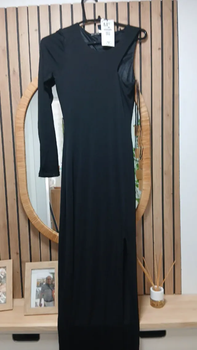 Vestido largo negro talla M
