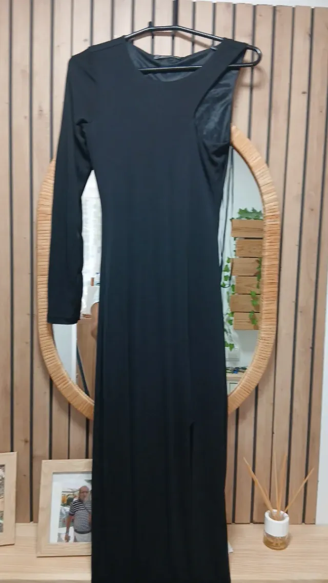 Vestido largo negro talla M