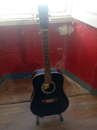 Guitarra Acústica Academy Negra