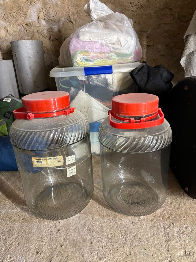 Recipientes de vidrio grandes