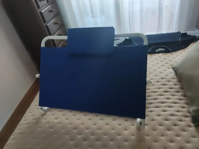 Respaldo cama/playa azul plegable. Ortopedia