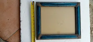 Cornice portaritratto vintage blu