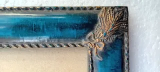 Cornice portaritratto vintage blu