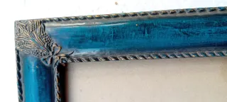 Cornice portaritratto vintage blu