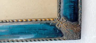 Cornice portaritratto vintage blu