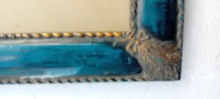 Cornice portaritratto vintage blu