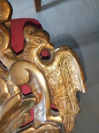 Espejo Cornucopia Madera Dorado