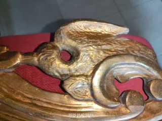 Espejo Cornucopia Madera Dorado