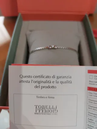 Bracciale donna argento con diamante