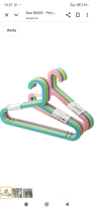 10 Perchas Infantiles Ikea Colorines