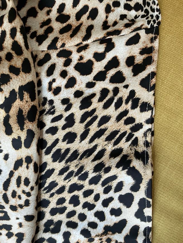 Falda Zara Estampado Leopardo