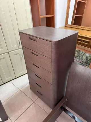 Dormitorio completo madera oscura