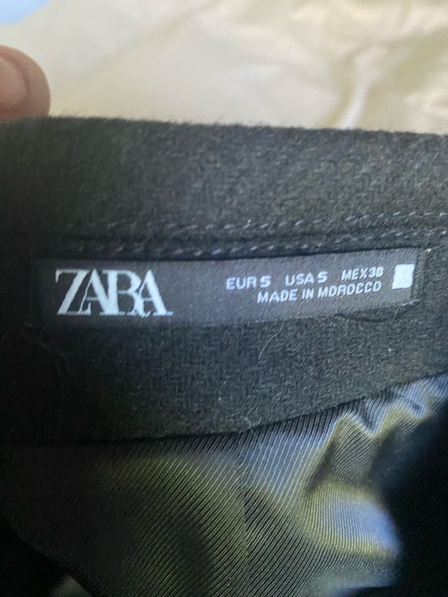 Abrigo de vestir Zara negro