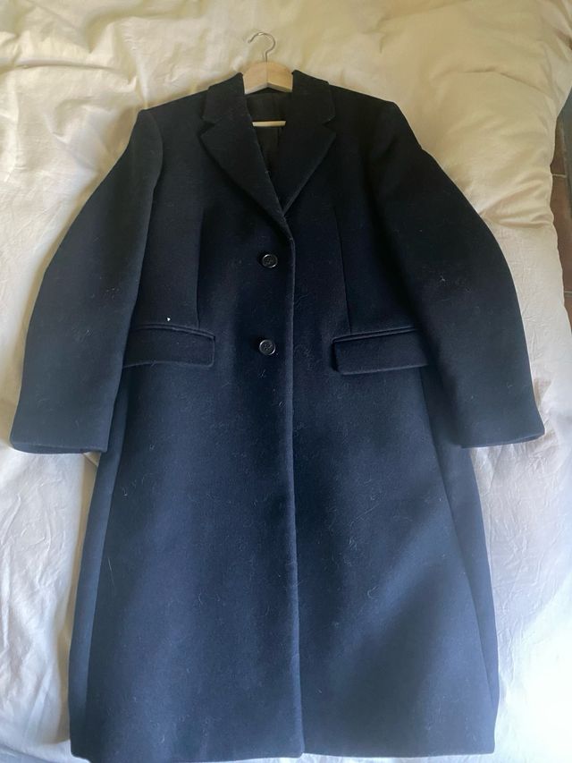 Abrigo de vestir Zara negro