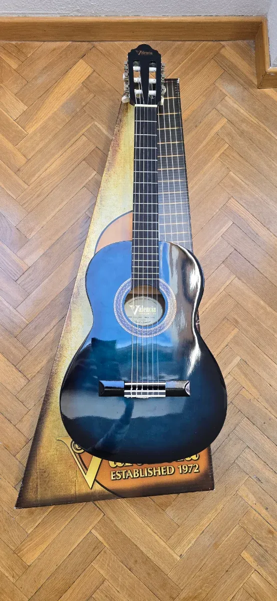 Guitarra Clásica Valencia Azul