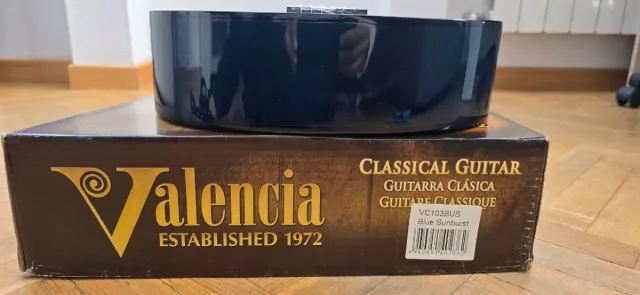 Guitarra Clásica Valencia Azul