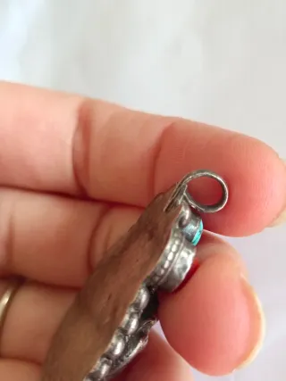 Colgante Tibetano Plata Antiguo