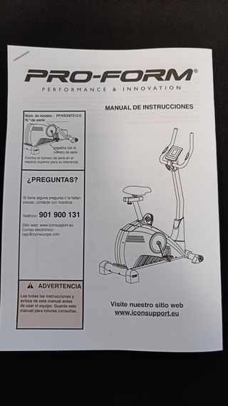 Bicicleta Estática PRO-FORM Slide Touch 6.0