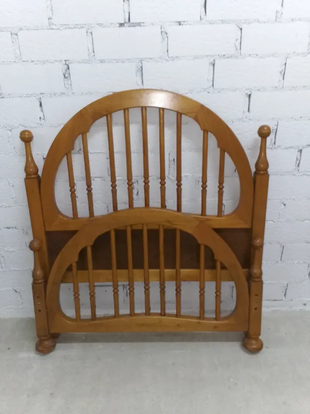Cabecero y piecero cama 90 madera