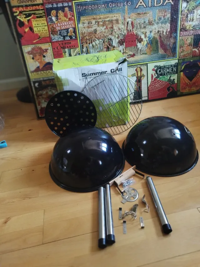 Barbacoa Carbón Portátil + Accesorios