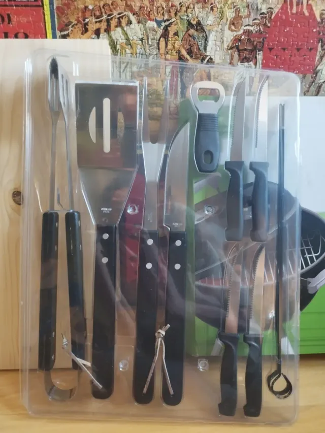 Barbacoa Carbón Portátil + Accesorios