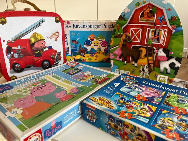 Lote 5 Puzzles +3 años