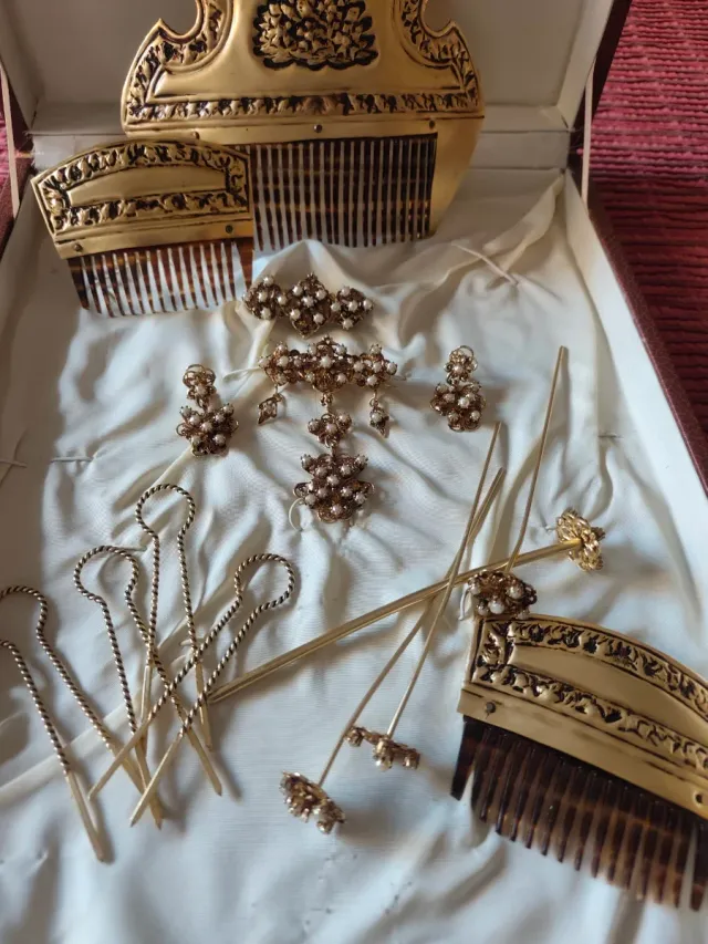 Aderezo Fallera Color dorado y Marrón