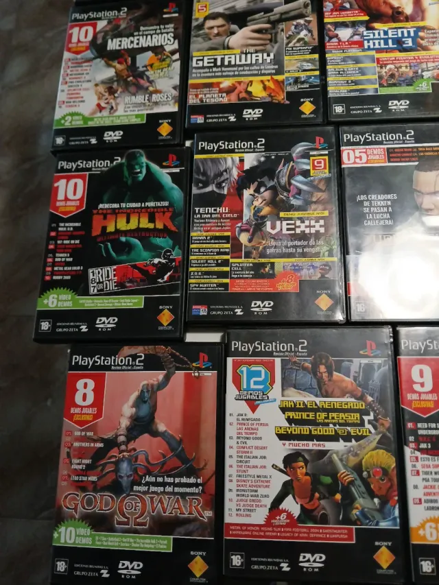 Lote 18 Juegos PS2 (Demo)