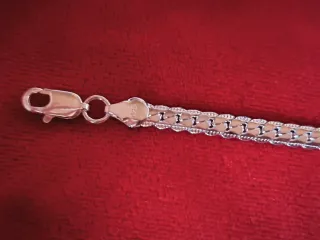 Pulsera Plata Ley Trenzada