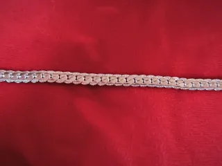 Pulsera Plata Ley Trenzada