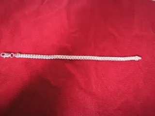 Pulsera Plata Ley Trenzada