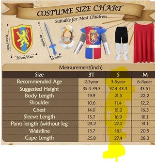 Disfraz Caballero Niño 3-5 años