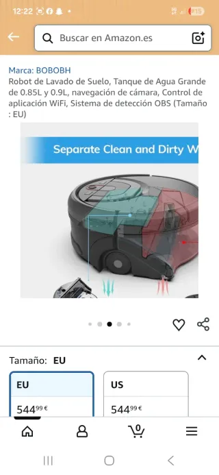 Robot aspirador y fregasuelos ILIFE Shinebot W400