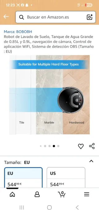 Robot aspirador y fregasuelos ILIFE Shinebot W400