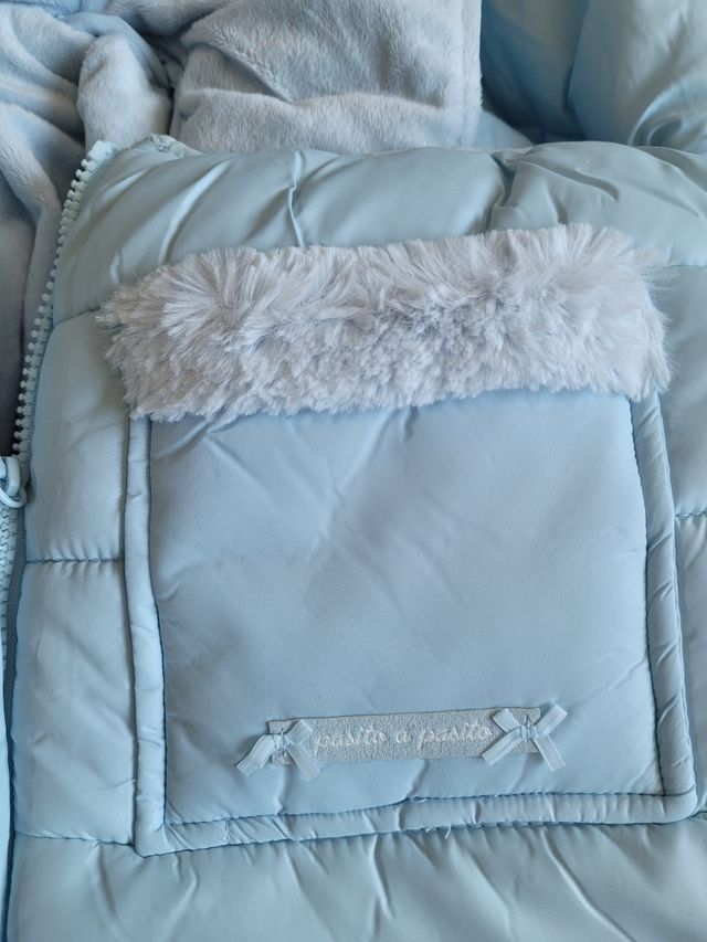 Funda saco de invierno, grupo 0, Pasito a pasito