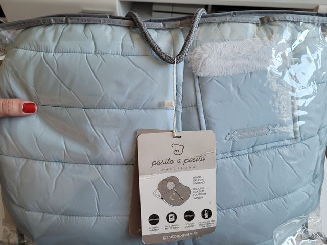 Funda saco de invierno, grupo 0, Pasito a pasito