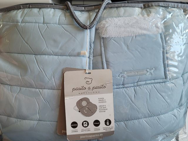 Funda saco de invierno, grupo 0, Pasito a pasito