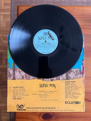 Vinilo Super Mix Latino .leer bien cara A rayada