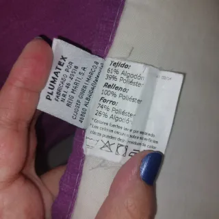 Edredón cama matrimonio 150cm púrpura y blanco