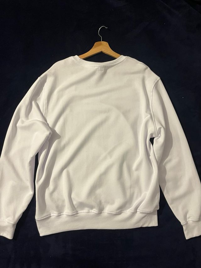 Sudadera AMI Paris Blanca Corazón Rojo