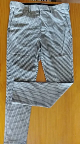 Pantalón vestir H&M cuadros mujer talla 48