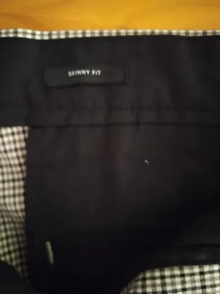 Pantalón vestir H&M cuadros mujer talla 48