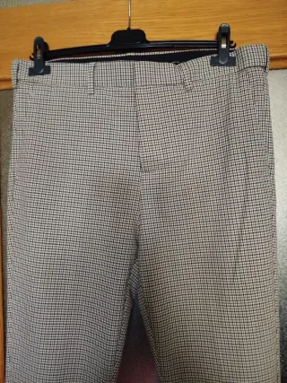 Pantalón vestir H&M cuadros mujer talla 48