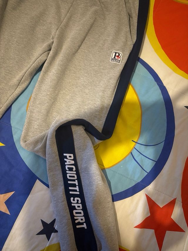 Tuta ragazzo grigia con logo taglia 16 anni cm 170