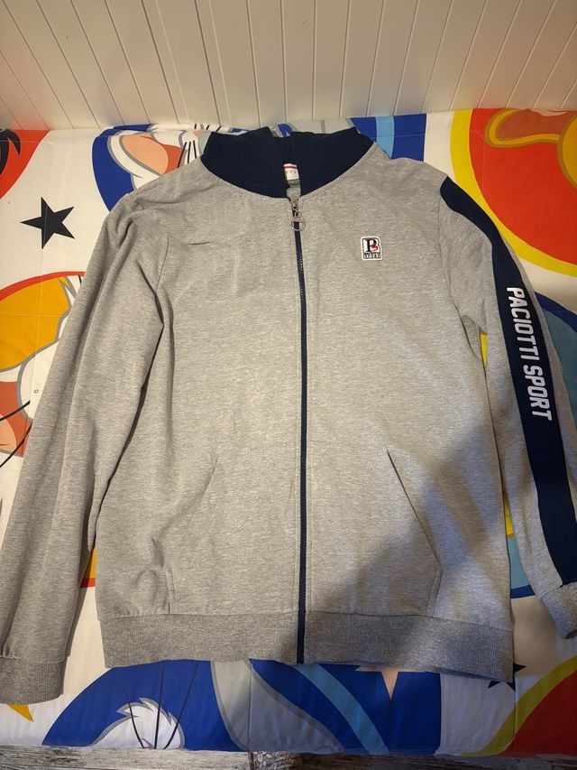 Tuta ragazzo grigia con logo taglia 16 anni cm 170