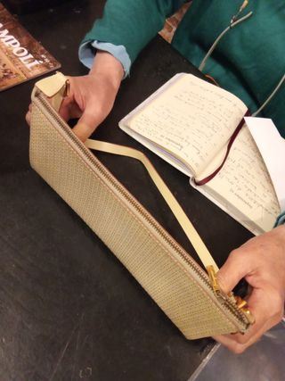 Borsa in pelle Salvatore Ferragamo beige