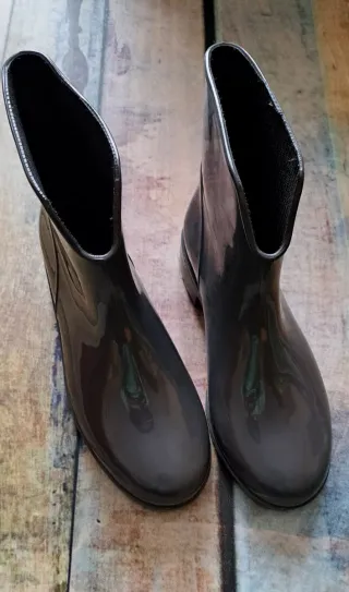 Botas de Lluvia Charol Gris Talla 37