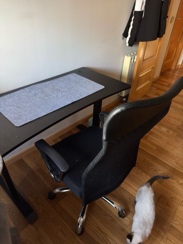 Escritorio y Silla de Oficina Negro