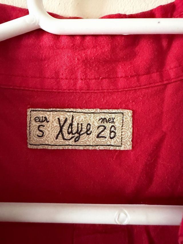 Blusa roja manga corta talla S