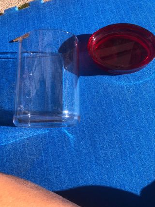 Contenitore Guzzini trasparente e rosso